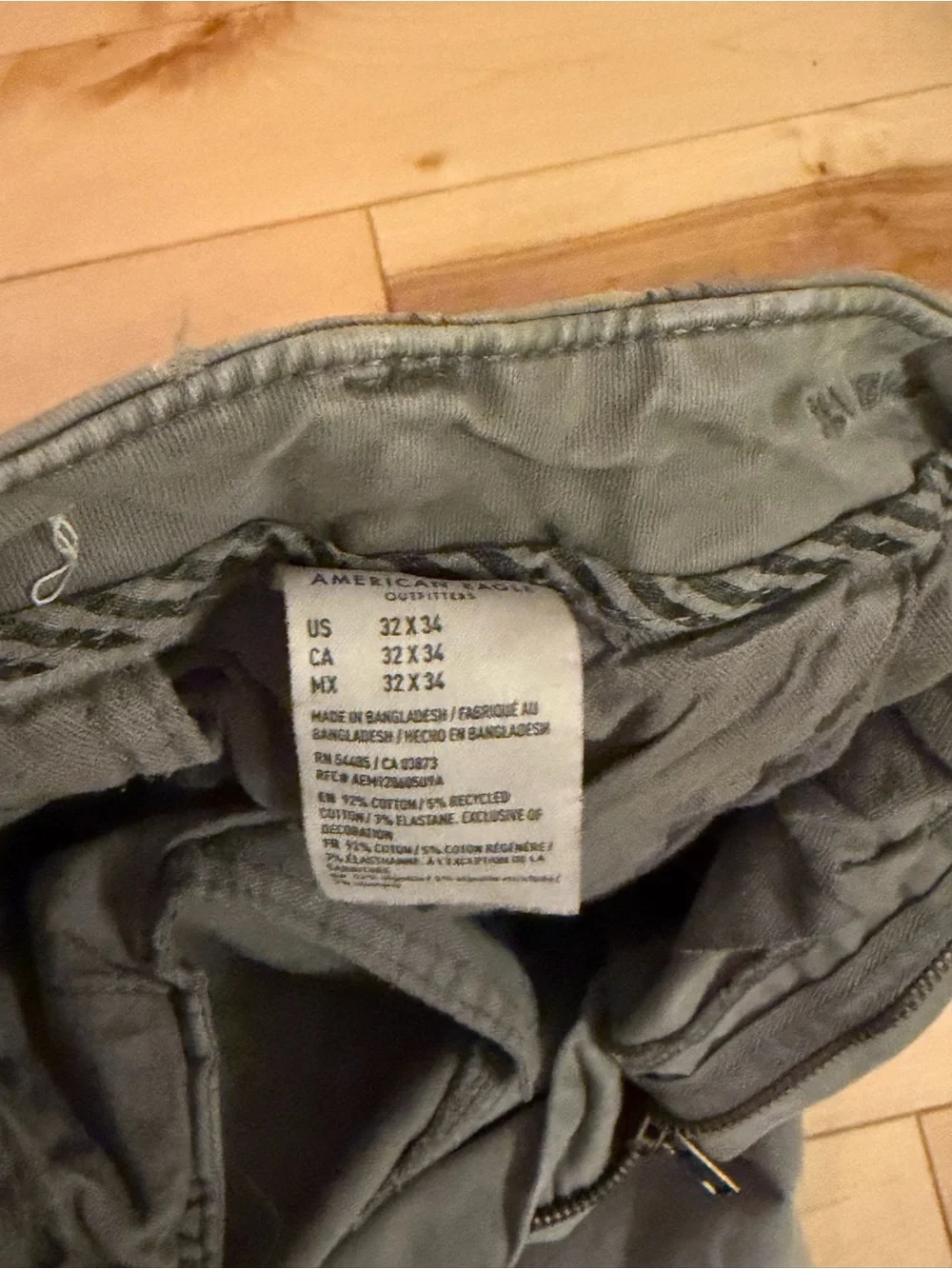 American Eagle Outfitters Gray Slim Chino Pants